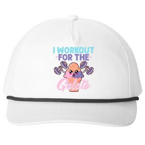 I Workout For The Gelato Funny Workout Fitness Snapback Five-Panel Rope Hat