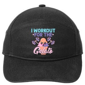 I Workout For The Gelato Funny Workout Fitness 7-Panel Snapback Hat