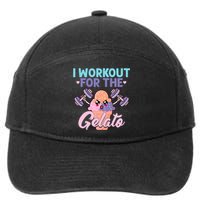 I Workout For The Gelato Funny Workout Fitness 7-Panel Snapback Hat