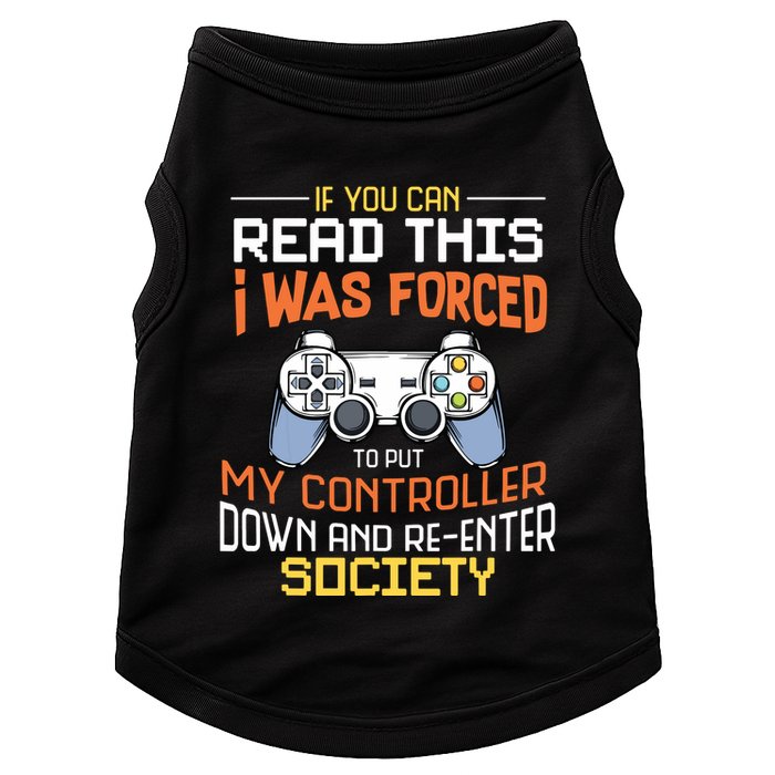 I Was Forced To Put My Controller Down Funny Gaming Doggie Tank