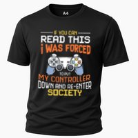 I Was Forced To Put My Controller Down Funny Gaming Performance Shirt