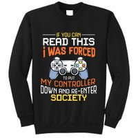 I Was Forced To Put My Controller Down Funny Gaming Sweatshirt