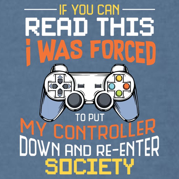 I Was Forced To Put My Controller Down Funny Gaming Garment-Dyed Sweatshirt