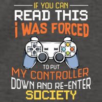 I Was Forced To Put My Controller Down Funny Gaming Vector Backpack