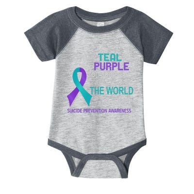 I Wear For Someone Who Meant World To Me Suicide Prevention Infant Baby Jersey Bodysuit