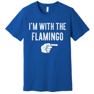 IM With Flamingo Halloween Christmas Funny Great Gift Premium T-Shirt