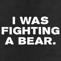 I Was Fighting A Bear Funny Adult Drive Performance Visor