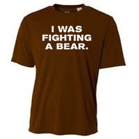 I Was Fighting A Bear Funny Cooling Performance Crew T-Shirt