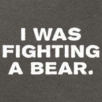 I Was Fighting A Bear Funny Cotton Canvas Backpack