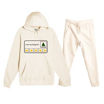 IM Working For Christmas Break 5 Stars Christmas Teacher Premium Hooded Sweatsuit Set