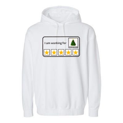 IM Working For Christmas Break 5 Stars Christmas Teacher Garment-Dyed Fleece Hoodie