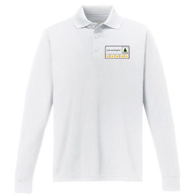 IM Working For Christmas Break 5 Stars Christmas Teacher Performance Long Sleeve Polo