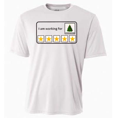 IM Working For Christmas Break 5 Stars Christmas Teacher Cooling Performance Crew T-Shirt