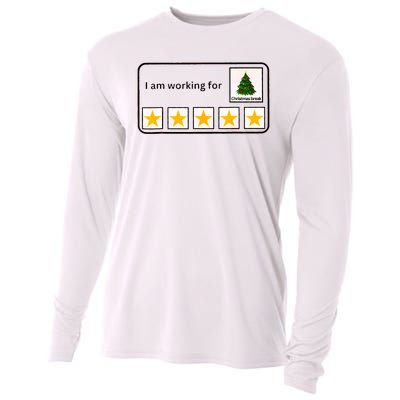 IM Working For Christmas Break 5 Stars Christmas Teacher Cooling Performance Long Sleeve Crew