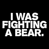 I Was Fighting A Bear Funny Injury Get Well Gift Apron