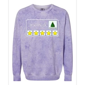 Im Working For Christmas Break 5 Stars Colorblast Crewneck Sweatshirt