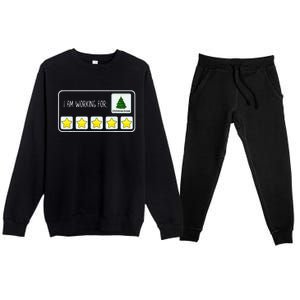 Im Working For Christmas Break 5 Stars Premium Crewneck Sweatsuit Set