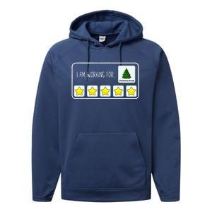 Im Working For Christmas Break 5 Stars Performance Fleece Hoodie