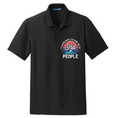 It's Weird Funny Sarcastic Trendy Retro Dry Zone Grid Polo