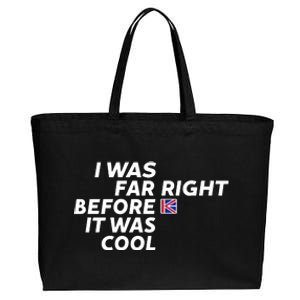 I Was Far Right Before It Was Cool Cotton Canvas Jumbo Tote