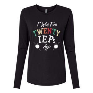 I Was Fun Twenty Ieps Ago Meaningful Gift Iep Sped Special Ed Teacher Gift Womens Cotton Relaxed Long Sleeve T-Shirt