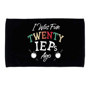 I Was Fun Twenty Ieps Ago Meaningful Gift Iep Sped Special Ed Teacher Gift Microfiber Hand Towel