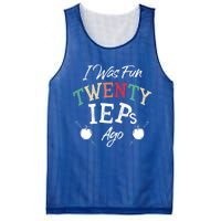 I Was Fun Twenty Ieps Ago Meaningful Gift Iep Sped Special Ed Teacher Gift Mesh Reversible Basketball Jersey Tank