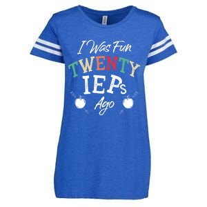 I Was Fun Twenty Ieps Ago Meaningful Gift Iep Sped Special Ed Teacher Gift Enza Ladies Jersey Football T-Shirt