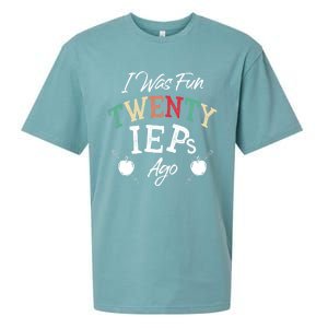 I Was Fun Twenty Ieps Ago Meaningful Gift Iep Sped Special Ed Teacher Gift Sueded Cloud Jersey T-Shirt