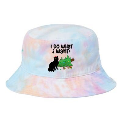 Ido Whatiwant Funny Cat Christmas Tree Cool Gift Tie Dye Newport Bucket Hat