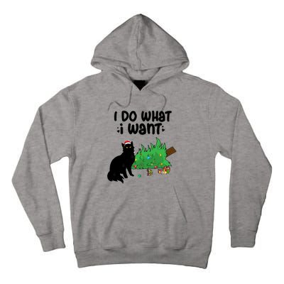 Ido Whatiwant Funny Cat Christmas Tree Cool Gift Tall Hoodie