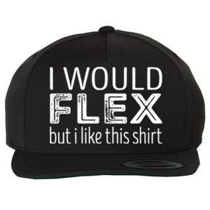 I Would Flex But I Like This Gift Workout Gift Wool Snapback Cap