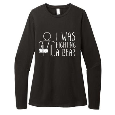 I Was Fighting A Bear Broken Arm Cool Gift Womens CVC Long Sleeve Shirt