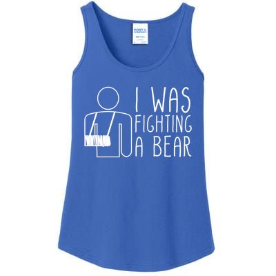 I Was Fighting A Bear Broken Arm Cool Gift Ladies Essential Tank