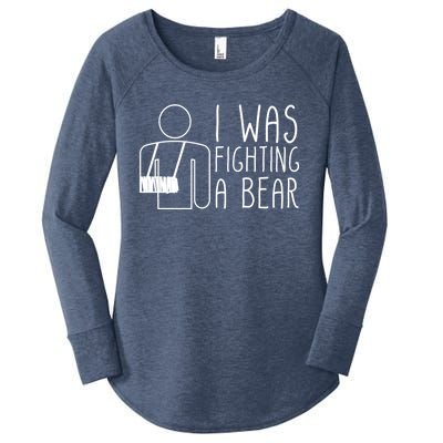 I Was Fighting A Bear Broken Arm Cool Gift Women's Perfect Tri Tunic Long Sleeve Shirt