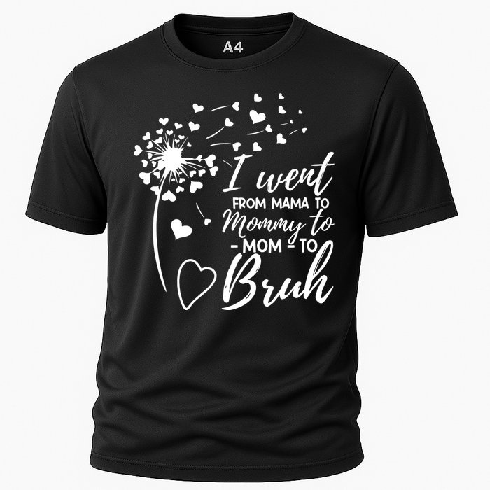 I Went From Mom Bruh Gifts Mothers Day Best Mom Ever Cooling Performance Crew T-Shirt