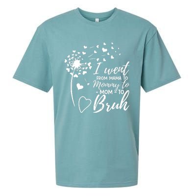 I Went From Mom Bruh Gifts Mothers Day Best Mom Ever Sueded Cloud Jersey T-Shirt