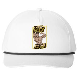 I Would Flex But I Like This Gift Workout Sport Gym Cute Gift Snapback Five-Panel Rope Hat