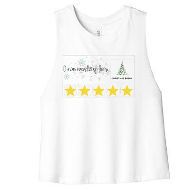 IM Working For Christmas Break 5 Stars Lonely People Women's Racerback Cropped Tank