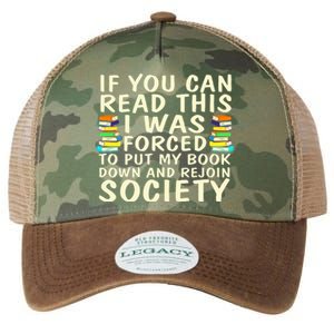 I Was Forced To Put My Book Down Funny Book Lover Quote Reading Humor Legacy Tie Dye Trucker Hat