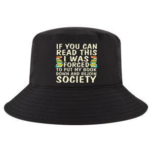 I Was Forced To Put My Book Down Funny Book Lover Quote Reading Humor Cool Comfort Performance Bucket Hat