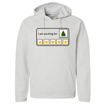 IM Working For Christmas Break 5 Stars Christmas Teacher Performance Fleece Hoodie