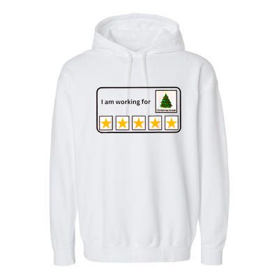 IM Working For Christmas Break 5 Stars Christmas Teacher Garment-Dyed Fleece Hoodie