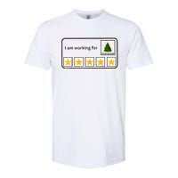 IM Working For Christmas Break 5 Stars Christmas Teacher Softstyle CVC T-Shirt