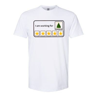 IM Working For Christmas Break 5 Stars Christmas Teacher Softstyle CVC T-Shirt