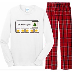 IM Working For Christmas Break 5 Stars Christmas Teacher Long Sleeve Pajama Set