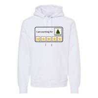 IM Working For Christmas Break 5 Stars Christmas Teacher Premium Hoodie