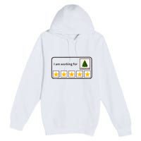 IM Working For Christmas Break 5 Stars Christmas Teacher Premium Pullover Hoodie