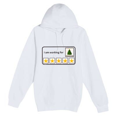 IM Working For Christmas Break 5 Stars Christmas Teacher Premium Pullover Hoodie