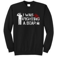 I Was Fighting A Bear Funny Head Injury Recovery Concussion Sweatshirt